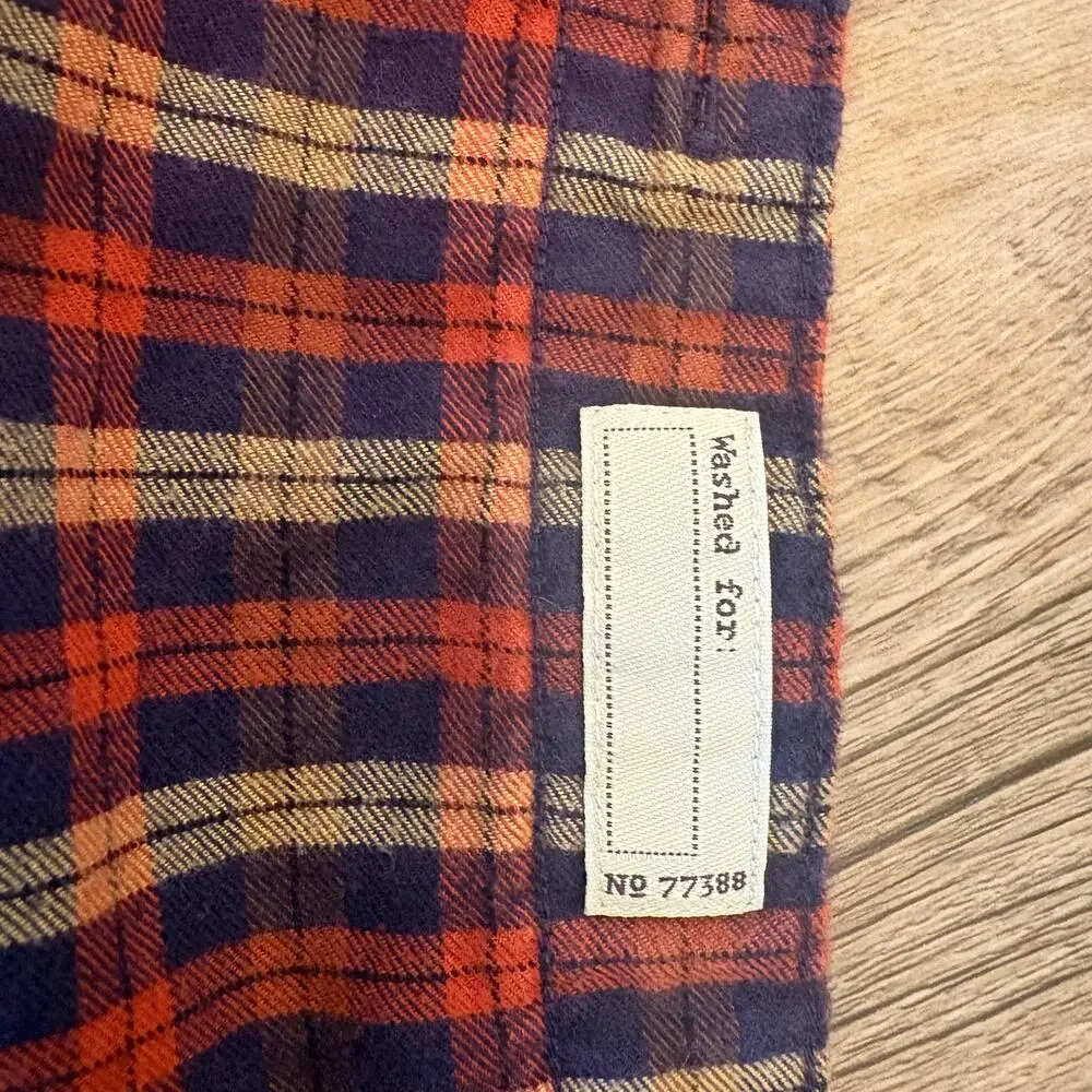 J. Crew Men’s Slim Dress Button Down Red and Blue Medium